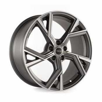 Avus AF20 Matt Antharcite Polished 8x18 5x112 ET28 CB66.6