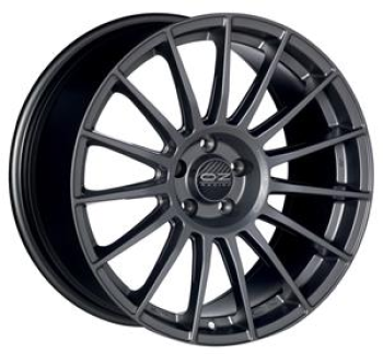 OZ Racing Superturismo LM Matt Graphite Silver Lettering 8x18 5x112 ET45 CB66.6