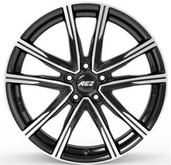 AEZ Montreal dark Black/polished 8.5x20 5x108 ET45 CB63.4
