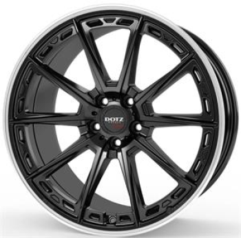 Dotz Sonoma dark Black matt/polished lip 8x19 5x112 ET44 CB57.1