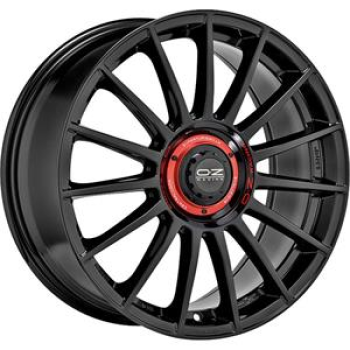 OZ Racing Superturismo Evoluzione Gloss Black + Red Lettering 8.5x20 5x112 ET45 CB79