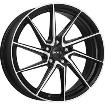 Dotz Spa dark Black/polished 7.5x17 5x100 ET35 CB60.1