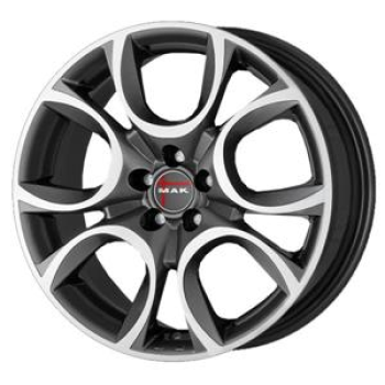 MAK Torino W Gun Met-Mirror Face 6.5x16 4x108 CB65.1