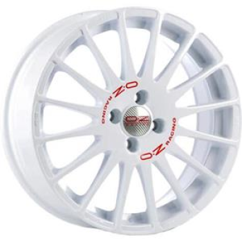 OZ Racing Superturismo WRC Race White Red Lettering 7x16 4x108 ET25 CB65.1