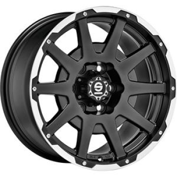 Sparco Dakar Matt Black Lip Polished+Rivets 7.5x17 5x112 ET35 CB73.1