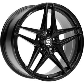 Sparco Record Gloss Black 8.5x19 5x108 ET45 CB73.1