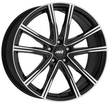 AEZ Montreal dark Black/polished 8x20 5x108 ET50 CB63.4