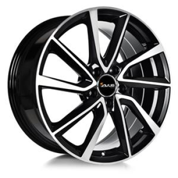 Avus AC-518 Black Polished 7x17 5x108 ET50 CB63.4
