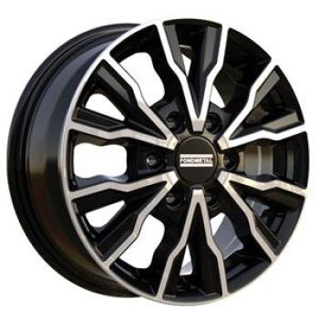 Fondmetal PRO2 Glossy Black Machined 6.5x16 6x120 ET50 CB74.5