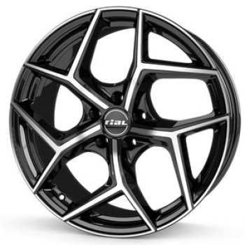 Rial Salento diamond-black frontpolished 8x18 5x108 ET45 CB70.1